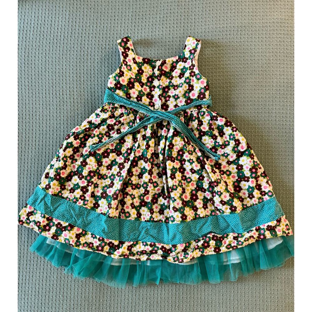 Youngland 4T girls sleeveless 100% cotton party dress, summer dress